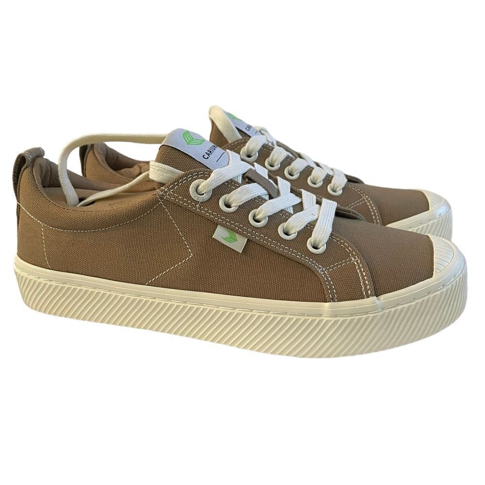 CARIUMA WOMEN CANVAS SNEAKERS IN TAN‎